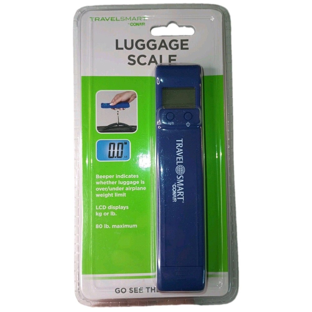 Travel Smart by Conair Digital LUGGAGE SCALE Blue, Model TS601X. NEW (P0063B4)